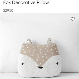Pottery Barn Kids Fox Decorative Pillow